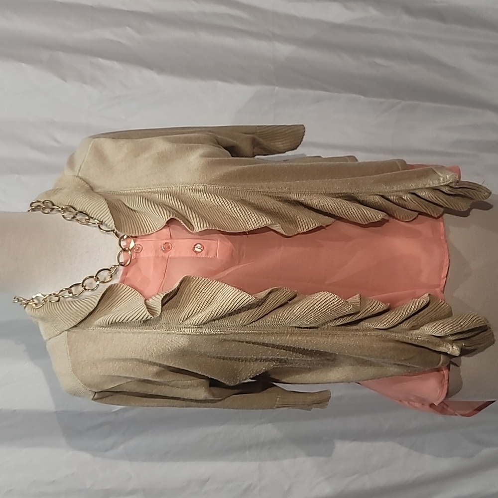 Tan cardigan